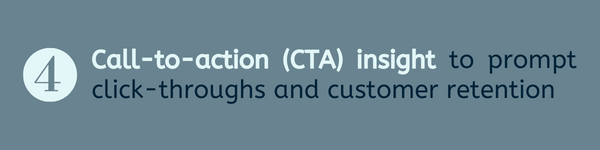 SEO Audit Step 4: Call-to-action (CTA) insight to prompt click-throughs and customer retention